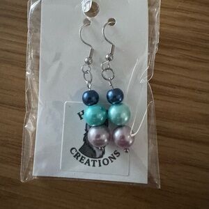 Howie Creations Multicolor Pearl Earrings - NWOT